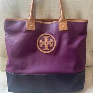 Tory Burch Purple Tote Bag